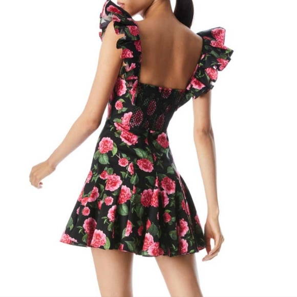 NWT Alice + Olivia Ginny Floral Dress 4 - Picture 2 of 5